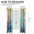 thumbnail image 2 of Colorful Gradient Fish Scale Texture Mermaid Curtains Aesthetic Envrionmental Friendly Picture, Living Room Bedroom Window Drapes 2 Panel Set, 2 of 5