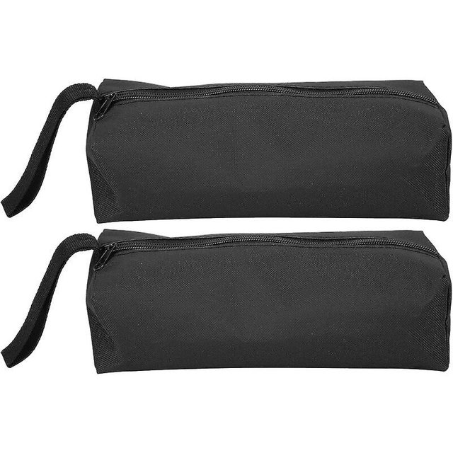 Bolsa de almacenamiento de herramientas Bolsa de almacenamiento de herramientas de mano Organizador de herramientas de mano con correa Bolsa de herramientas pequeña (negro) 25X8.5X7cm 2 piezas