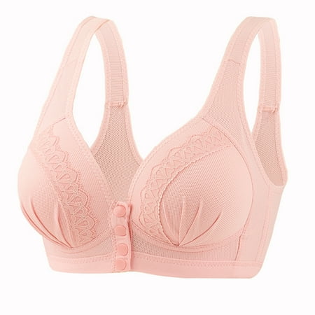 

Female Gathered Full Coverage Bra Multiple Color to Options for Daily Lives Everyday Wear Shrimp Red 38/85BC