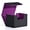 Black&Purple, variant on Card Deck Box for Trading Cards, MTG Commander Deck Box Holds 120+ Single Sleeved Cards, Leather Magnetic Card Storage Case Fits for TCG CCG (Turquois& Pink)