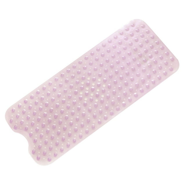 XYAIYT Extra Long Non Slip Bathtub and Shower Mat with Suction Cups for Safe Grip and Massage Feel Machine Washable for Babies Elderly Pets Covers Large Shower Floor Dries Quickly