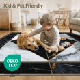 thumbnail image 4 of ODIKA Abstract Marble Symmetrical Border Motif Contemporary Elegance Foldable Easy Care for Queen Size Bedroom, Under Bed, Master, 4 of 7