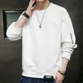 thumbnail image 3 of Ropa para hombre Sudaderas empalmadas para hombre Jersey bordado Camiseta sin capucha Top negro de una pieza Estilo coreano Ofrece calidez, 3 of 5