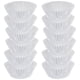 thumbnail image 1 of 100 moldes de aluminio engrosados para cupcakes, mini pasteles, muffins y repostería (plateados), 1 of 6