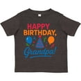 thumbnail image 3 of Inktastic Happy Birthday Grandpa Party Hat Balloons Boys or Girls Toddler T-Shirt, 3 of 5