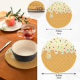 thumbnail image 3 of GZHJMY Ice Cream Texture Trivets Pot Holders Set of 2, Hot Pads, Table Mats,Placemats Set for Cooking and Baking, Cotton Braided Hot Pads, 7.09"+9.45", 3 of 7
