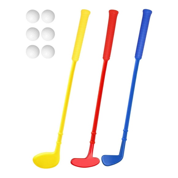 Mini Golfs Play Juego de juegos de entrenamiento deportivo Regalos de juego en el patio trasero con pelotas y club para niños de 6 7 8 años de 9 años longitud 62 cm