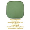 thumbnail image 3 of Sweet Home Collection Memory Foam Honeycomb Non-Slip Back 16" x 16" Chair Pad - Green, 2 Pack, 3 of 7