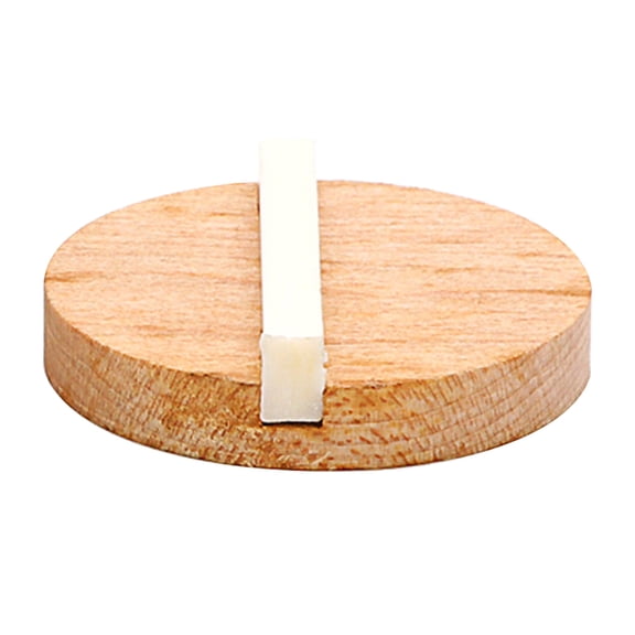 LEORX Guitar Bone Bridge Nut Resonator Biscuit Wood Light Brown 1 Set