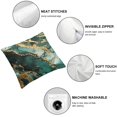 thumbnail image 4 of BANET Decorative Throw Pillow Case, Ink Splash Paint Teal Green Marble Short Plush Pillowslip for Couch Bed Sofa, Double-Sided Printed 22x22in, 4 of 5
