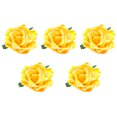 thumbnail image 1 of Miangastore 5 Pcs Broches en Tissu Design Réaliste Jaunes pour Femmes Robes Bal et Soirée, 1 of 9