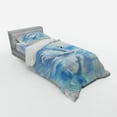 thumbnail image 3 of Ambesonne Animal Bedding Set 4 Pcs, Swan in River Art, Queen, Blue White, 3 of 3