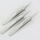 thumbnail image 4 of Zhuge Pinzas de pico curvo, pinzas de cabeza negra, pinzas de pelo, 17,7 * 3,7 * 1,8 cm, plata, 1 pieza, 4 of 5