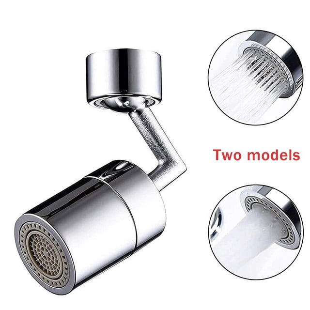 Extensor de grifo de rotación Universal de 1080 °, cabezal de pulverizador de modo Dual, grifos de extensión de brazo de Robot de cocina, grifo giratorio de baño