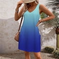 thumbnail image 3 of Ruyang Women's V Neck Sleeveless Dress Summer Fashionable Casual Dress Baggy Tank Top With Pocket Beach Dress Boho Flowy Long Dress, 3 of 6