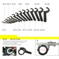 thumbnail image 5 of SEIWEI Wrench Square Hook Spanner Wrench C Shape Special Wrench for Water Meter (135-145mm), 5 of 8