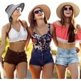 thumbnail image 4 of Foldable Straw Sun Visors for Women, Sun Protecetion Wide Brim Sun Hats Adjustable Topless Beach Hat, 4 of 5