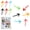 Arrow Shape, variant on Magnet for Board and Refrigerator Freezer Fridge 2 Set of Magnetic Arrow or Balloon For Office and Home Kitchen