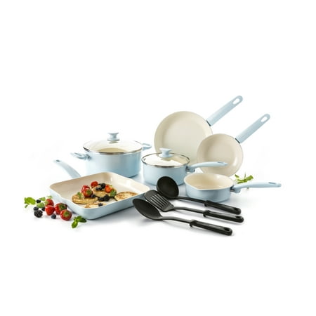 Ronbow Ceramic - GreenLife Ceramic Non-Stick 12 Piece Cookware Set