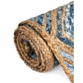 thumbnail image 6 of Unique Loom Braided Jute Collection Area Rug - Bengal (3' 3" x 5' 1" Rectangle Blue/Natural), 6 of 7