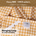 thumbnail image 3 of Native Fab 4 Pack Gingham Check Plaid Kitchen Towel - Soft Cotton - Washcloths - 16x26 - Yellow, 3 of 7