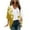 1-8-Yellow, variant on SELONE Long Cardigans for Women Trendy 3/4 Sleeve Plus Size Regular Open Front Cardigans Without Hoodie Flowers Lightweight Beach Vacation Wear Green 4XL