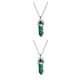 thumbnail image 3 of Qarigey Hexágono Columna Amuleto Aniversario Colgantes Colgantes Coloridos Amuletos de cristal Llaveros Decoraciones Piedra de pavo real Piedra de pavo real 2piezas Qarigey CBP468200, 3 of 5