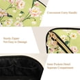 thumbnail image 5 of FORMRS Makeup Bag Travel Cosmetic Organizer for Women Fold Flat Zipper Pouch with Handle, Green Flowers Pattern, 5 of 8