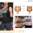 thumbnail image 5 of QRIC Women's Neoprene Sauna Underbust Training Cincher Workout Waist Trainer Corset Zipper Vest with Adjustable Belt, 5 of 6