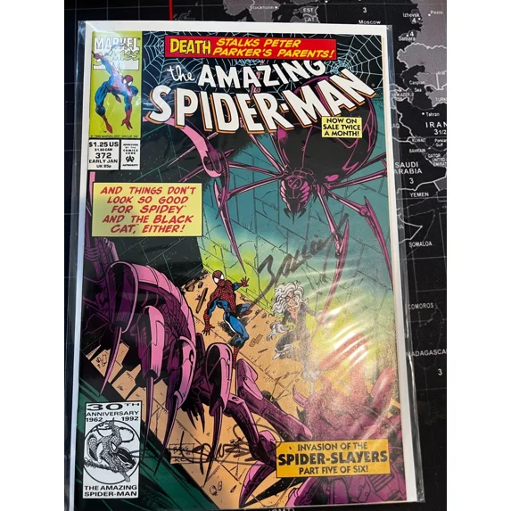 Amazing Spider-Man #372 Signed by Mark Bagley VERY FINE