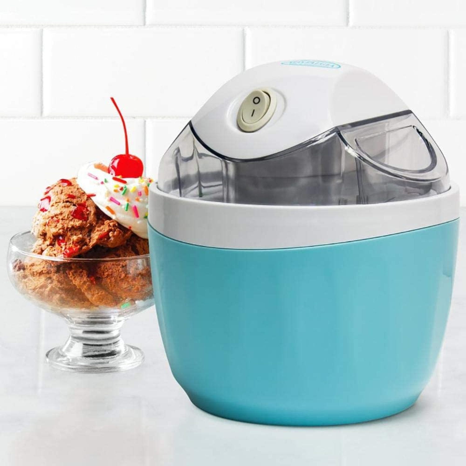 ICM500BLUE 1 Pint Electric Ice Cream Maker, Makes up to 1 pt. of