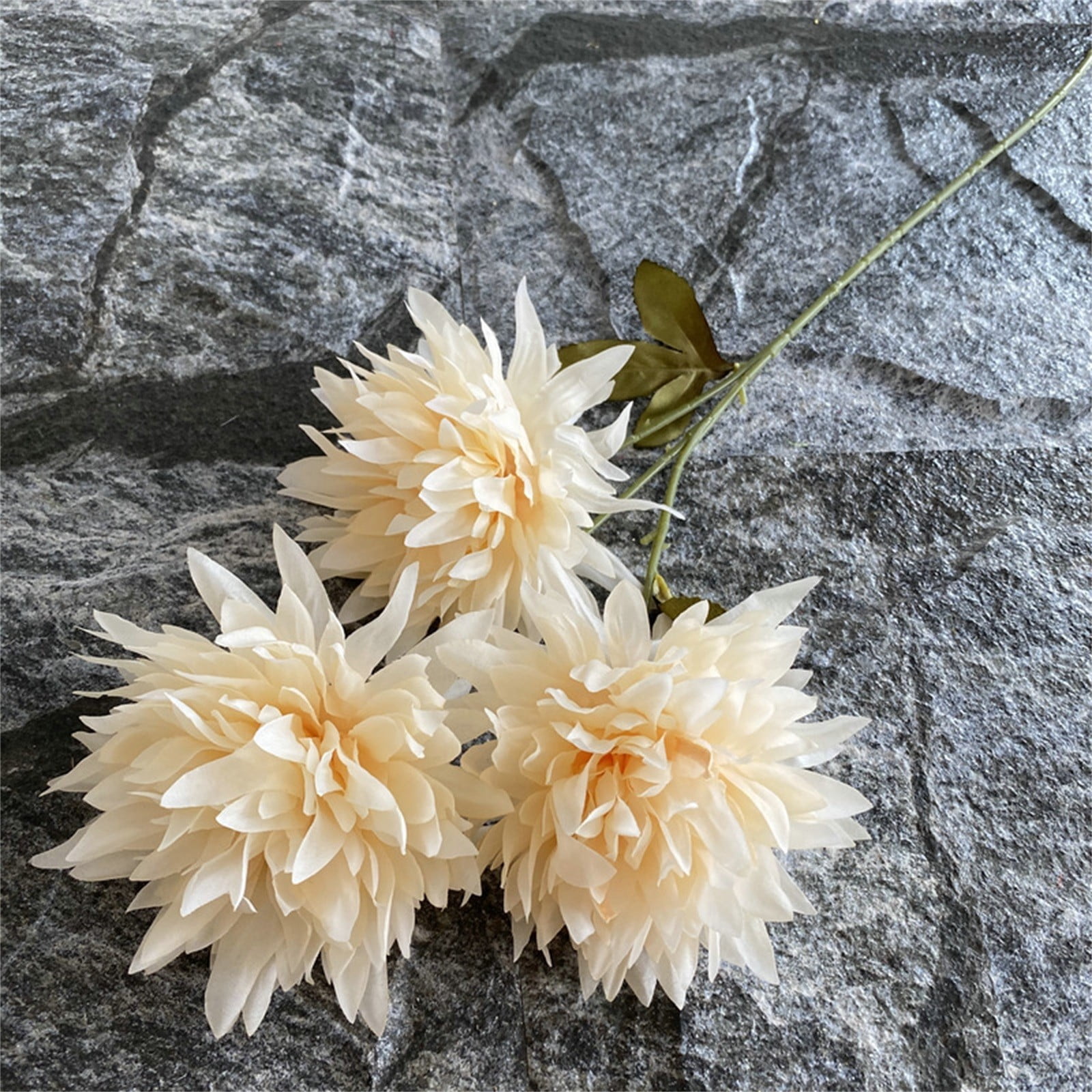 Piwvid Artificial Dahlia Flowers Fall Fake Flower Silk Flowers with Long Stem Floral Arrangements Bouquets Autumn Faux Dahlias Flowers for DIY Wedding Party Centerpieces Home Decor