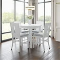 thumbnail image 2 of Jofran Urban Icon Contemporary 42" Round Counter Height Glass Inlay Dining Table, 2 of 6