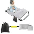 thumbnail image 4 of WIFKLSIIPG Lit d'Avion de Voyage Expansion d'Avion Voyage Gonflable Repos Lit Portable Gris, 4 of 5