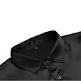 thumbnail image 4 of Men's Luxury Shiny Silk Like Satin Button Up Dress Shirts, 4 of 5