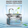 thumbnail image 3 of Pawira Cat Fountain, New Upgraded 3.2L/108oz Pawira Water Fountain for Cats with Replacement Filter, Natural Circulation Filtered Water, All Stainless Steel Material, Quiet and Easy to Clean, 3 of 7