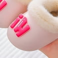 thumbnail image 4 of Jkety Girls House Shoes Toddler Baby Boys Girls Soft Cotton Slippers Kids Warm Boots Winter Socks Anti-Slip Shoes Pink,4.5, 4 of 7