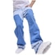 thumbnail image 5 of Pantalones vaqueros largos para hombre, informales, de pierna recta, con bolsillos, cremallera y botones, con parches, 5 of 6