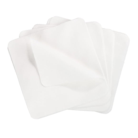 yuksok 25 Pcs Outils de Poterie Pré-Découpés Chamois Outils de Nettoyage Multifonctions Faciles à Tailler Chiffon en Suède pour Miroirs Téléphones Portes Blanc