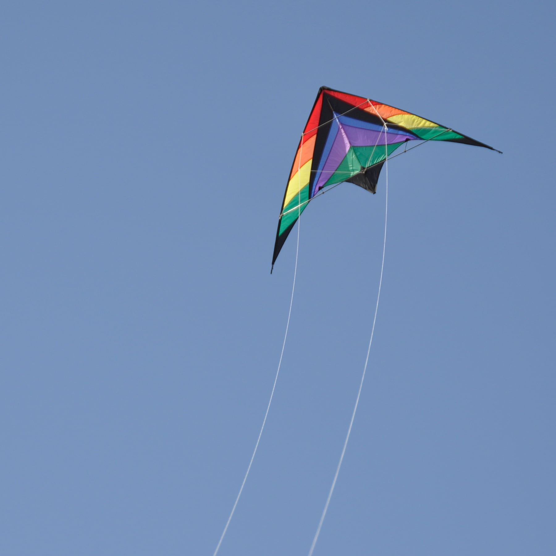 In the Breeze 3183 — Rainbow Breeze Sport Kite — Colorful Dual Line Entry Level Stunt Kite