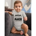 thumbnail image 2 of Official Troublemaker Bodysuit Infant -Smartprints Designs,  12 Months, 2 of 4