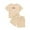 Khaki, variant on AWZXDE Boys Set Custom Name Embroidery Warm Weather Small Medium Kids Cotton Short Sleeve Shorts Solid Individualized Clothing Green,12-18 Months