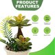 thumbnail image 3 of 2 uds simulación suculenta combinación bonsái moda creativa decoración del hogar plantas verdes artificiales, 3 of 5