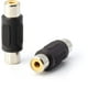 thumbnail image 1 of Sophisticated RCA Female to Female Coupler, Gold Plated Connectors for Superior Quality, Compact Design & Space Saving Grip Treads, Premium RCA Adapter for Seamless Audio Video Connections, 4-Pack, 1 of 5