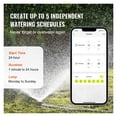 thumbnail image 4 of WiFi Sprinkler Timer 2 Outlets Smart Hose Faucet Water Timer with Brass Inlet APP Control ,Easy to Set Up, 4 of 5