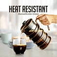 thumbnail image 2 of OVENTE 34 Ounce French Press Coffee & Tea Maker, Borosilicate Heat Resistant Glass, Copper FSW34C, 2 of 9
