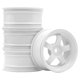 thumbnail image 1 of 4 piezas de llantas y bujes de rueda 1/10 para accesorios de coche de escalada axial HPI blanco, 1 of 5
