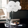 thumbnail image 4 of 4 Pieces White Cloud Mylar Foil Balloons Smiling Face Balloons Party Supplies for Baby Shower Themed Party Wedding Engagement Decorations, 4 of 7
