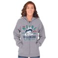 thumbnail image 3 of Retro Betty Boop Maine State Outline Zip Hoodie Sweatshirt Women Brisco Brands L, 3 of 6