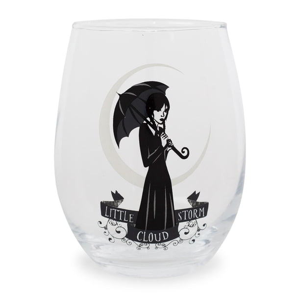 Copa de vino sin tallo Silver Buffalo Addams Family Wednesday